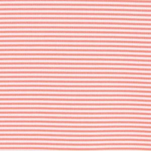 DUNNING HELSBY STRIPE JERSEY POLO 40-42" Chest-Pink Salt/White - Image 3