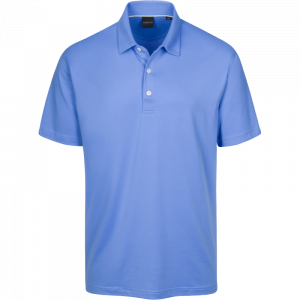 Dunning Carlow Solid Jersey Performance Polo 40-42" Chest - Surf Blue