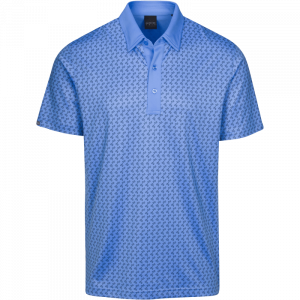 Dunning Golf Dalton Jersey Polo Shirt - Small 40-42" Chest - Surf Blue