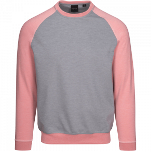 Dunning Golf Olham Colorblocked Crewneck - 40-42" Chest - Milano Heather