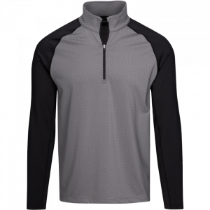 Dunning 1/4 Zip Golf Pullover - Size Small 40-42" Chest - Black / Charcoal