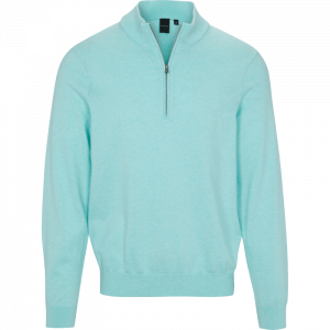 Dunning 1/4 Zip Golf Pullover -Size Small 40-42" Chest -Riviera Heather