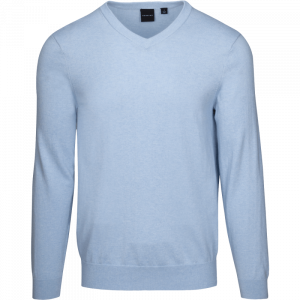 Dunning Golf Selborne V Neck Sweater - Small 40-42" Chest - Celestia Heather