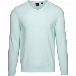 Dunning Golf Selborne V Neck Sweater - Small 40-42" Chest - Seafoam Heather
