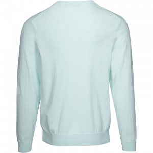 Dunning Golf Selborne V Neck Sweater - Small 40-42" Chest - Seafoam Heather - Image 2