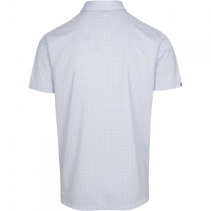 DUNNING BENFORD JACQUARD POLO 40-42" Chest- Oxford Blue/wht - Image 3