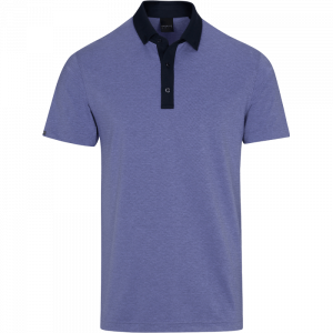 DUNNING MOSLEY JACQUARD PERFORMANCE POLO - 40-42" Chest - HALO/DEWBERRY