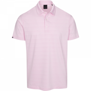 DUNNING LANDOR JERSEY POLO 40-42" Chest- Pink Salt Heather