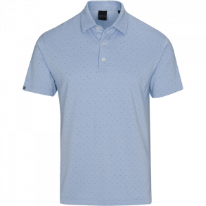 DUNNING SIGNATURE D PERFORMANCE JERSEY POLO- 40-42" Chest - OXFORD BLUE