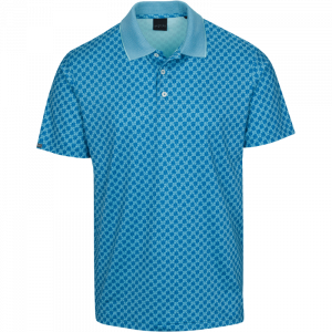 DUNNING LEAF PATTERN POLO 40-42" Chest- SEAPORT RIVIERA