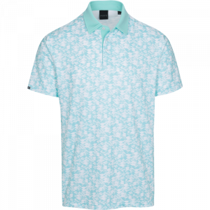 DUNNING PERFORMANCE POLO - 40-42" Chest - Riviera/White