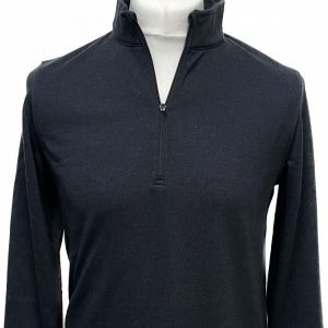 Dunning 1/4 Zip Golf Pullover - Size Small 40-42" Chest - Halo / Black
