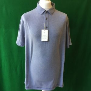 Mens Linksoul Polyester,Cotton and Lycra Short Sleeve Golf Polo Shirt - Large 42-44"