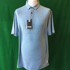Mens Linksoul Polyester,Cotton and Lycra Short Sleeve Golf Polo Shirt - Large 42-44"