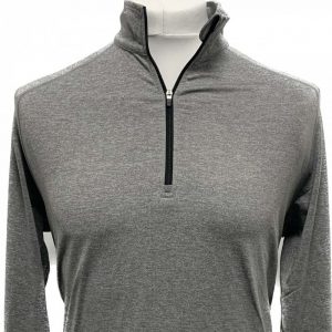 Dunning 1/4 Zip Golf Pullover - Size Small 40-42" Chest - Mid Grey Heather