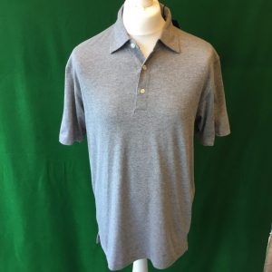 Mens Dunning Short Sleeved Grey Golf Polo Shirt- Medium 40-42"