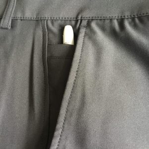 Mens Dunning Player Fit Woven Golf Shorts in Black - Waist 32" - Image 2
