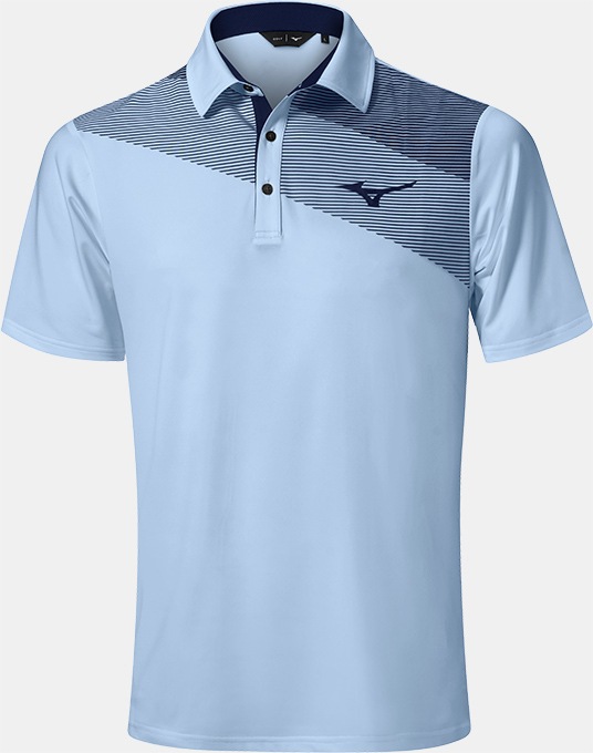 Mizuno Elite Fade Golf Polo Shirt - Extra Large (44"-46" Chest) - Dream Blue