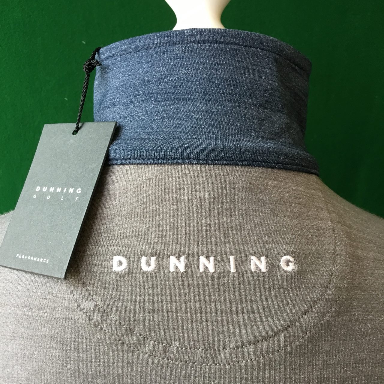 Mens Dunning Fidden Quarter Zip Long Sleeved Golf Fleece- Small 40-42" - Image 2