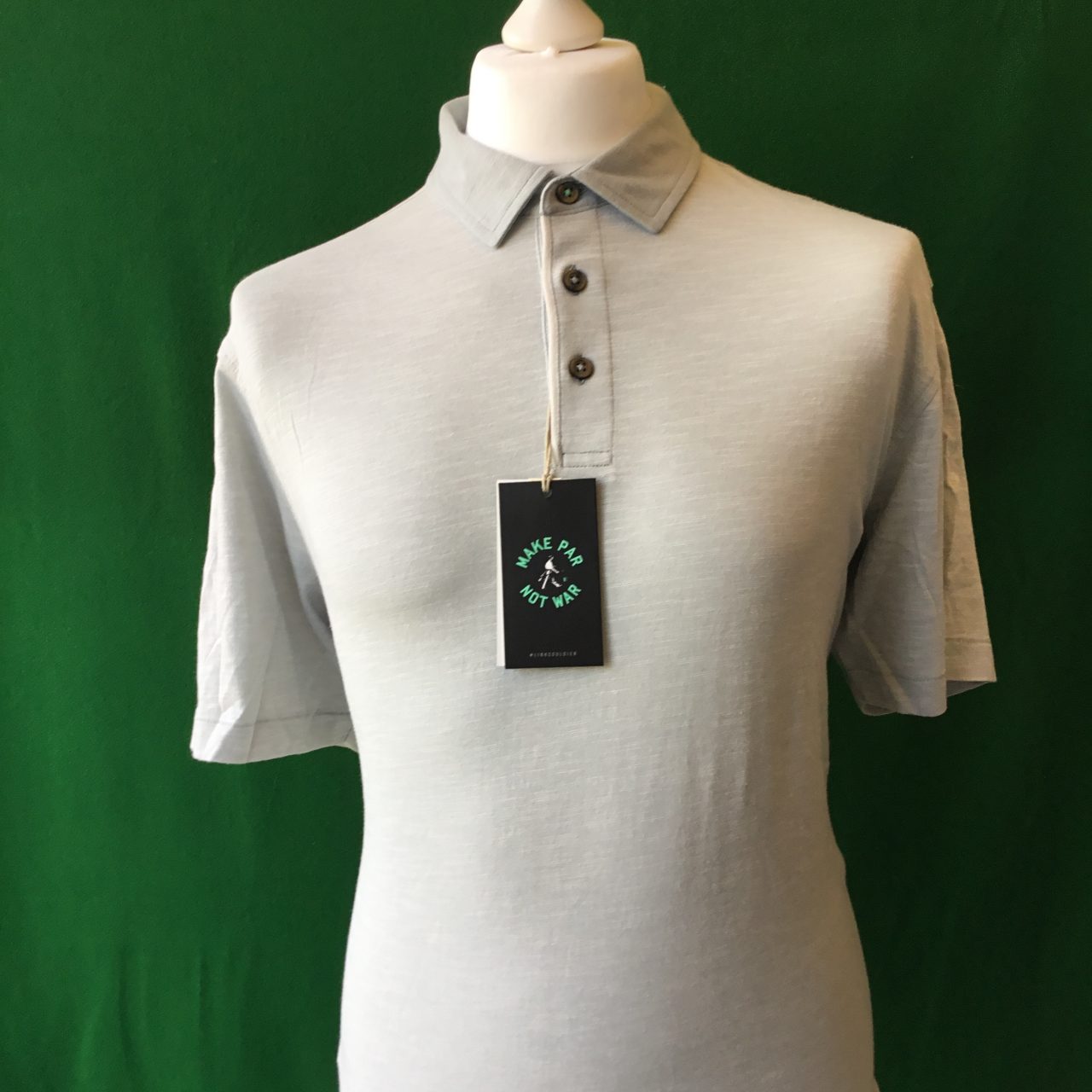 Mens Linksoul 100% Cotton Short Sleeve Golf Polo Shirt - Large 42-44"