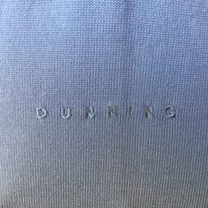 Mens Dunning Merino Wool V-Neck Mid Blue Golf Sweater - Small 38-40" - Image 2