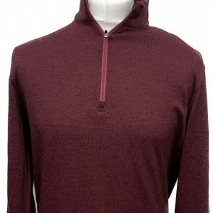 Dunning 1/4 Zip Golf Pullover - Size Small 40-42" Chest - Poppy Heather