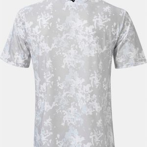 Mizuno Floral Golf Polo Shirt - Extra Large (44"-46" Chest) - Grey - Image 2