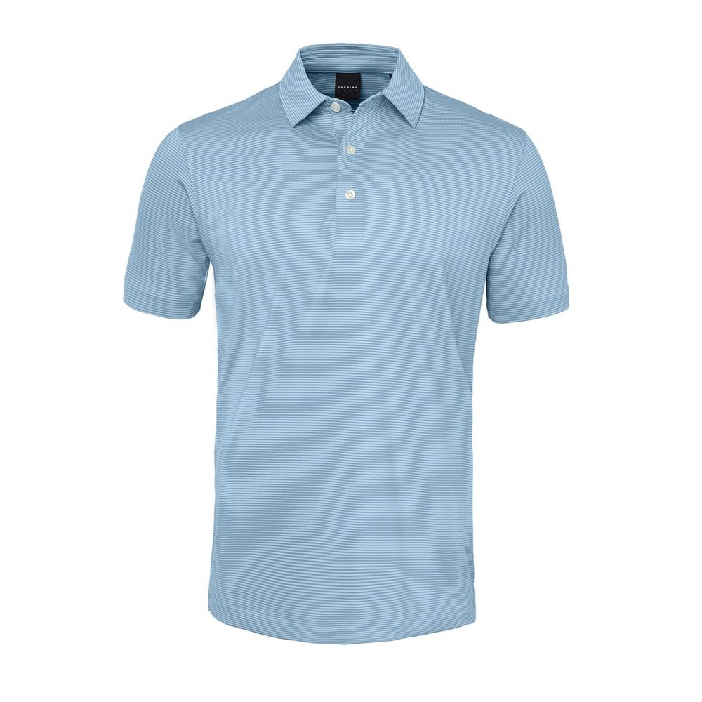 Mens Dunning Short Sleeved Jersey Golf Polo Shirt- Small 40-42"