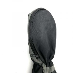 Winter Golf Mittens / Mitts in Black and Grey With Hand Warmer Pouch- Pair - Image 4