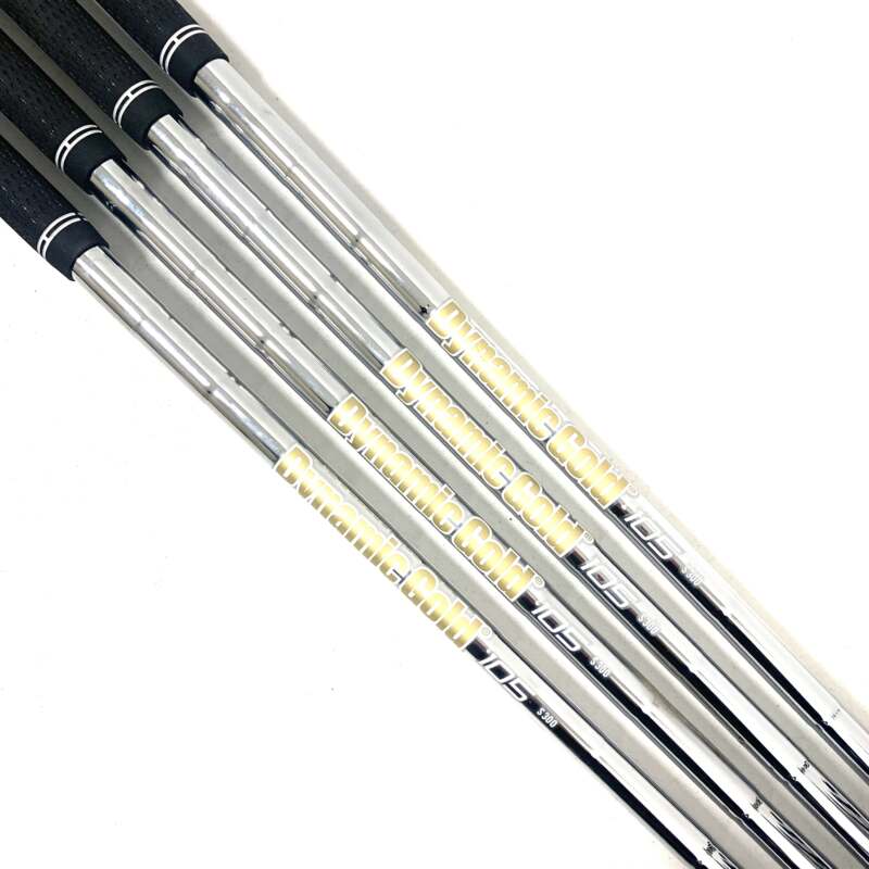 Dynamic Gold 105 S300 Half Set #4, 6, 8 & P/W Shafts-Professionally Pulled