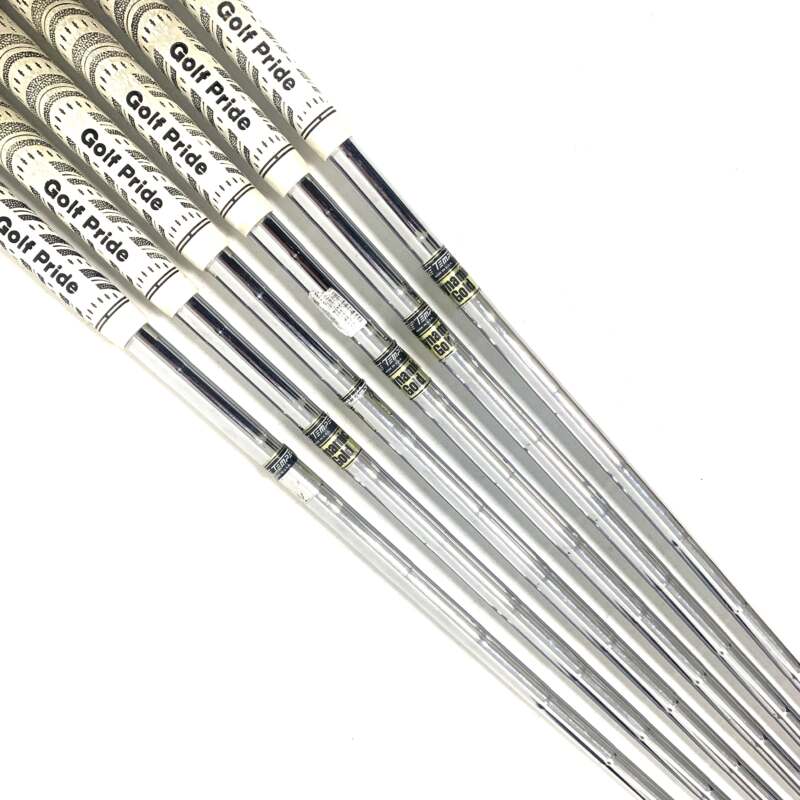True Temper Dynamic Gold S300 Stiff Flex Iron Shaft Set #4-P/W (missing 8 iron) Pulled