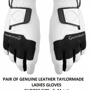 Pair of Ladies TaylorMade Stratus Genuine Leather Gloves - Choose Size