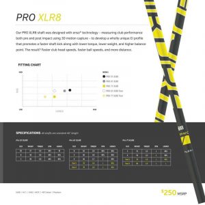 Alternative view of Fujikura Pro XLR8 Yellow Driver or Fairway Wood Shaft - Custom Built