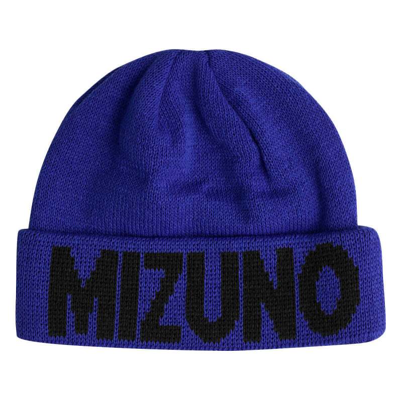 Mizuno Mens 2020 Breath Thermo Fold Up Logo Golf Beanie - Royal blue