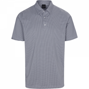 DUNNING BENFORD JACQUARD POLO 40-42" Chest-Halo /wht