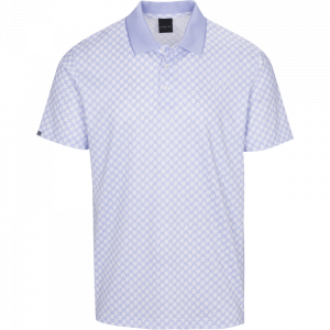 DUNNING LEAF PATTERN POLO 40-42" Chest- WHT DEWBERRY