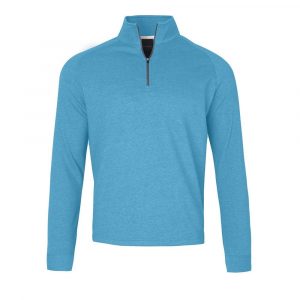 Mens Dunning Natural Hand Quarter Zip Long Sleeved Golf Sweatshirt- Small 40-42"