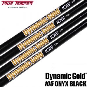 Individual Dynamic Gold 105 Black Steel Regular Iron Shafts - Choose Length