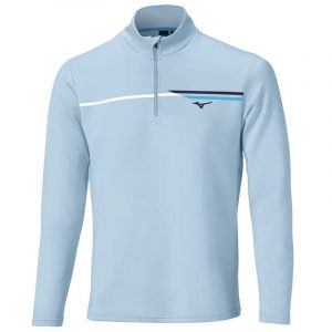 Mizuno Breeze T-Stripe 1/4 Zip Golf Sweater - Medium (38"-40" Chest) - Dream Blue