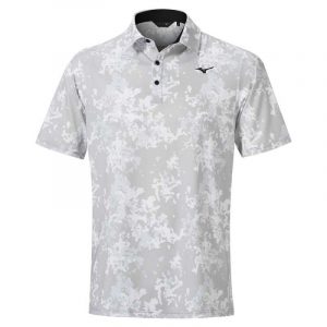 Mizuno Floral Golf Polo Shirt - Extra Large (44"-46" Chest) - Grey