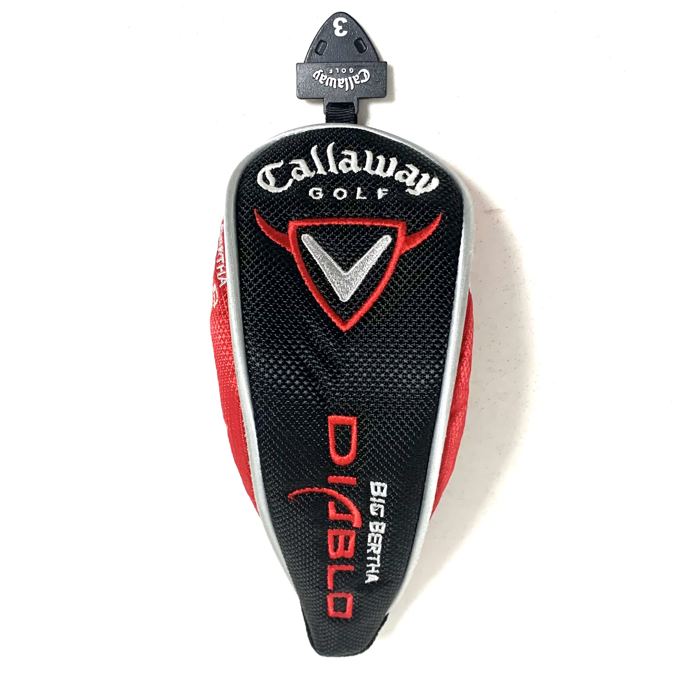 Callaway Big Bertha Diablo Hybrid Head Cover - Red and Black