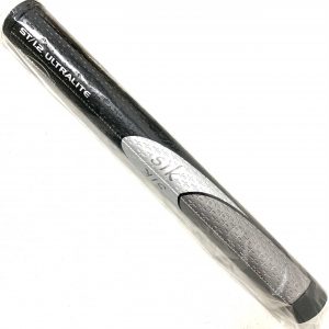 Alternative view of JumboMax 1.2 Ultralite Straight SIK Golf Putter Grip - Black and Silver