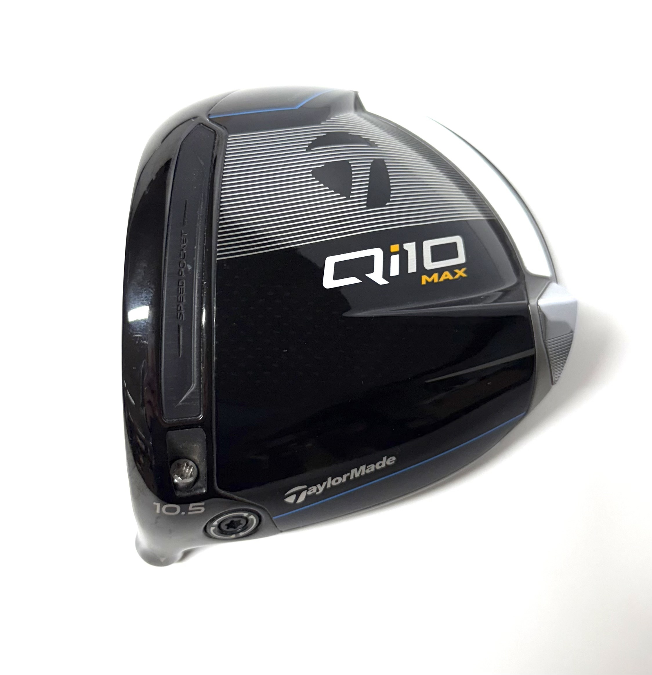 Left-Handed Taylormade Qi10 Max Driver - Head Only - Headcover & Wrench Included