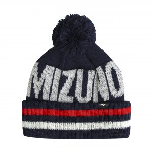 Mizuno Breath Thermo Knit Golf Pom Pom Bobble Hat - Deep Navy