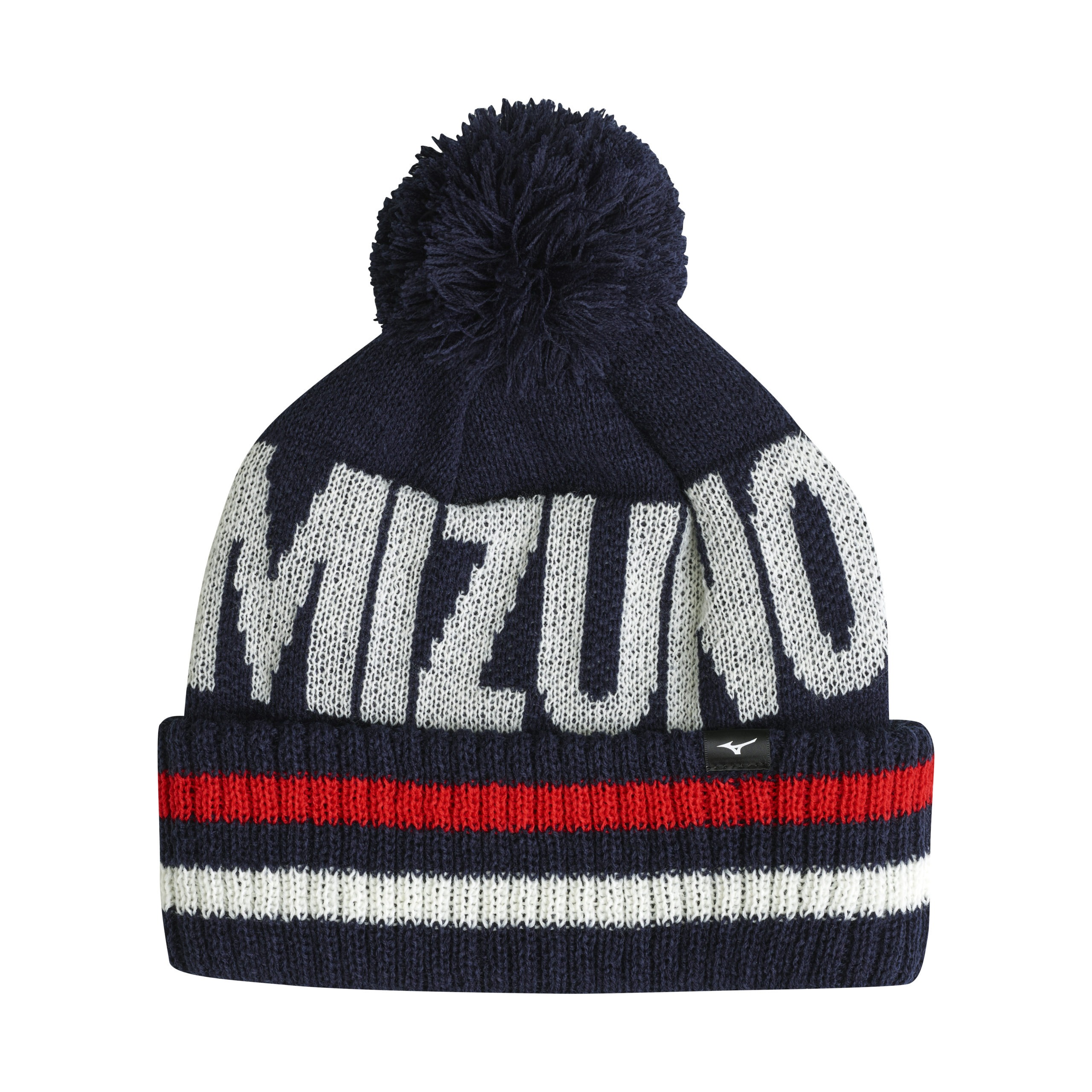 Mizuno Breath Thermo Knit Golf Pom Pom Bobble Hat - Deep Navy