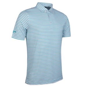 Glenmuir Men's Muirhead Pencil Stripe Golf Polo Shirt