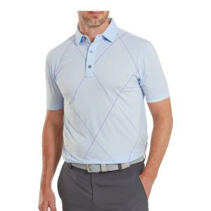FootJoy Men's Raker Print Lisle Golf Polo Shirt