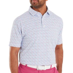 FootJoy Men's Gamer Print Pique Golf Polo Shirt