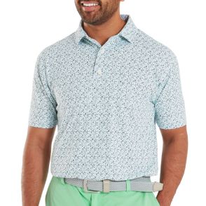 FootJoy Men's Gamer Print Pique Golf Polo Shirt