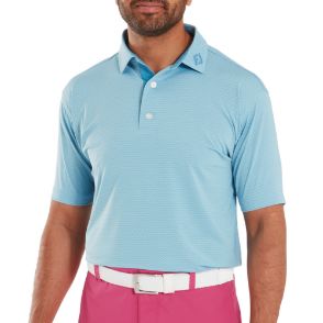 FootJoy Men's Deco Diamond Print Lisle Golf Polo Shirt